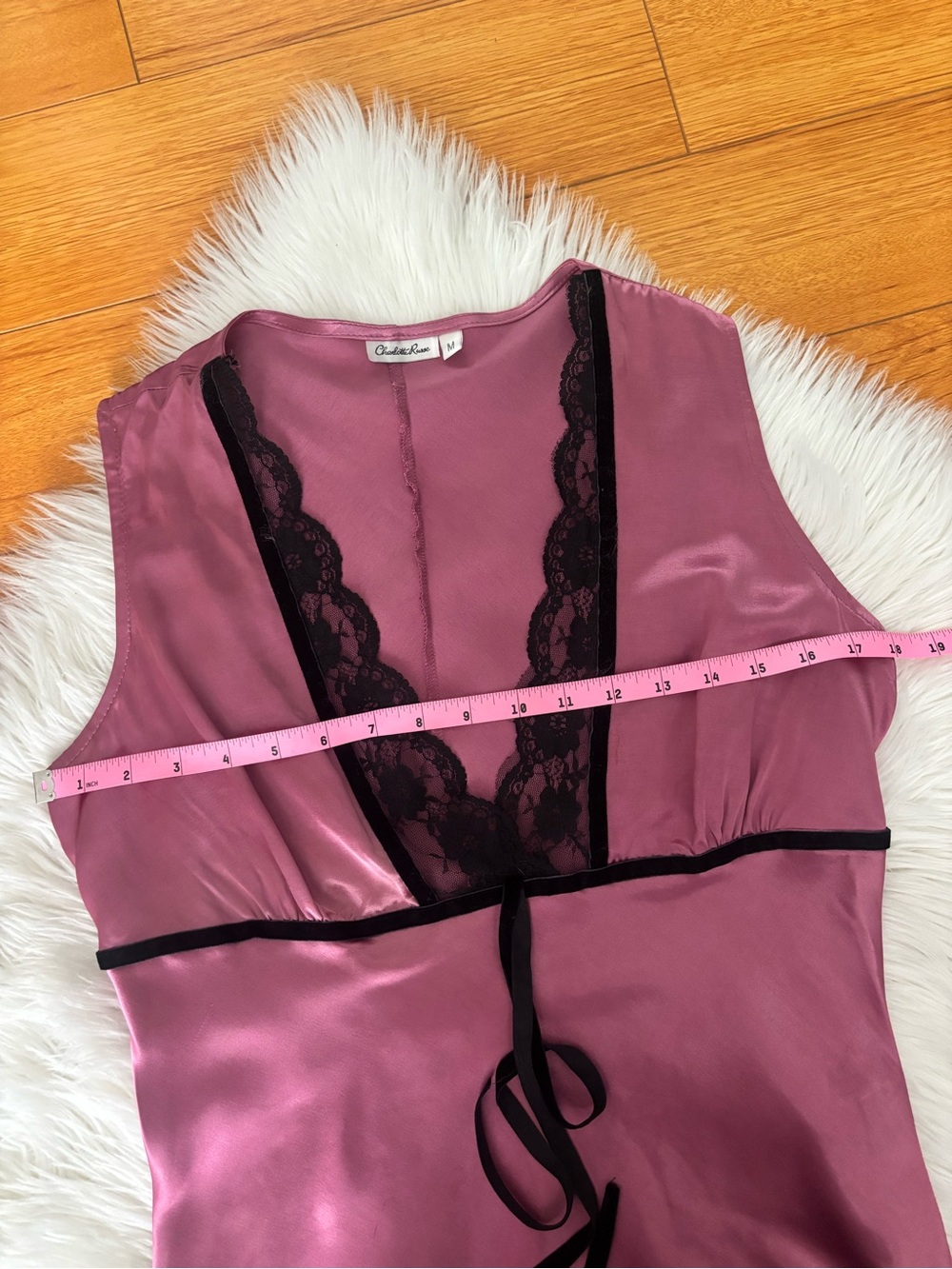 Charlotte Russe Y2K Lace Trim Sleeveless Top - Picture 6 of 11